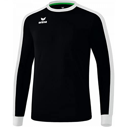 Erima Unisex Kinder Retro Star Trikot Trikot Langarm (3142106), schwarz/weiß, 164