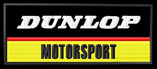 Masterpatch Aufnäher für Fans Dunlop Motorsport Patch Racer Racing Motorrad Motobike parche Bordado brodé Patch écusson Toppa ricamata