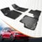 Trimak Passgenau 3D Fussmatten Auto Kompatibel mit Volkswagen Golf 7 2013-2020 Auto Zubehör 1. Und 2. Reihe Gummimatten Autos TPE Allwetter Geruchlos rutschfest Vorne und Hinten Schwarz