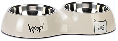 Karlie Elize Dog Bowl Single Double Bowl Various Sizes 2 x 480 ml
