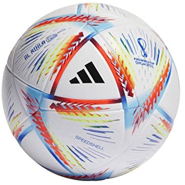 adidas Unisex Al Rihla League Football, White/Panton, 5