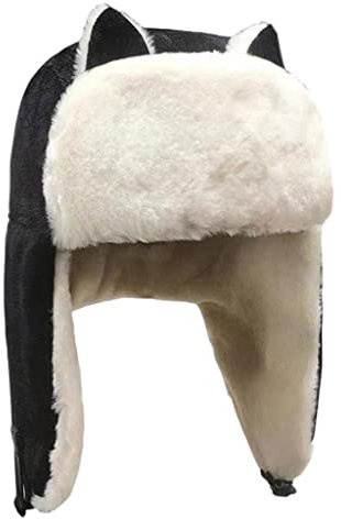 Perfeclan Unisex Trapper Hat Hat Windproof Trooper Hat Snow Ski Cat Ear Hat für Radfahren Camping Wandern