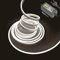 Balabaxer Weiß Neon-LED-Streifenlichter, 16,4 Fuß/5 m 12 V DC 600 SMD2835 LEDs Wasserdichtes Lichtschlauch für Indoor Outdoor Home Decoration (mit Netzteil)