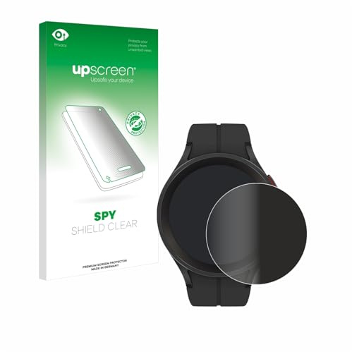 upscreen Blickschutzfolie für Samsung Galaxy Watch 5 Pro | Anti-Spy Displayschutz Made in Germany Privacy Screen Protector Sichtschutz Blaulichtfilter Klare Folie
