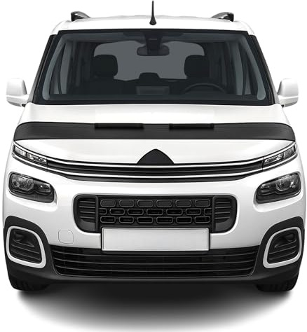 OMAC Haubenbra Steinschlagschutz Bonnet Bra kompatibel mit Opel Combo 2019-2026 Schwarz Halb