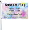 Personalisieren Flags, Benutzerdefiniertes Flaggenbanner 2x3FT/3x5FT/4x6FT/5x8FT, Drucken Sie Ihr eigenes Logo/Image/Text, Personalisierte Gartenflagge, Benutzerdefinierte Flaggenbanner für den Innen