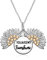 CUPENDA You are My Sunshine Necklace 925 Sterling Silver Sunflower Locket Pendant Necklace with Hidden Message Sunshine Jewellery Valentine's Day Gift for Women Girls