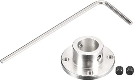 sourcing map 1pcs 12mm Flange Coupling Connector Shaft Axis Fittings for DIY RC Model Motors, 2pcs Fastening Screw 1pcs Hex Wrench