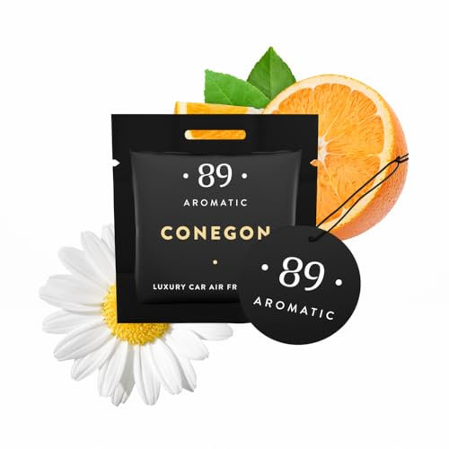 Aromatic • 89 • Luxus-Papier-Lufterfrischer 5er-Pack - Lavendel & Kamille Duft, Hängende Duftkarten, Duftbaum für Auto und Haus, Geruchsentferner, bis zu 100 Tage frischer Premium-Duft