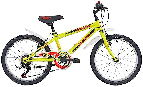 Legnano Babys (Jungen) Zyklopen MTB 20 Zoll, Gelb, Rot und Schwarz, Einheitsgröße