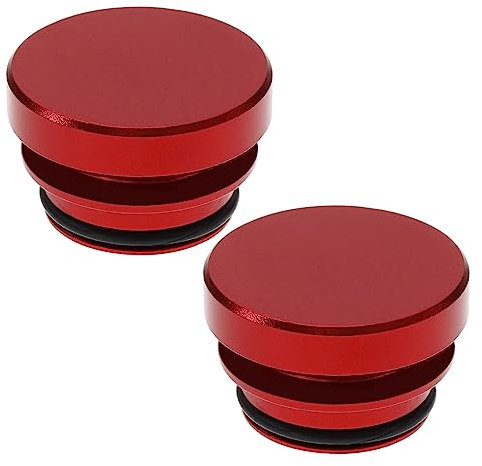 OTOTEC 2 Stück 12V Aluminium Abdeckkappe für Zigarettenanzünder Wasserdicht Staubdicht für Auto LKW SUV Boot Yacht Kfz-Zubehör Rot