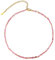 Collana Lunga da Donna Con Perline Colorate - Acciaio Placcato Oro o Argento - Catenina Particolare (Ametista Rosa, Placcato Argento)