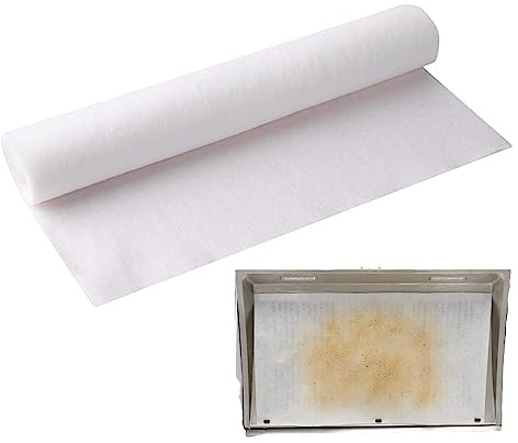 Nupaque Grease Filter for Range Hood, Grease Filter Sheets for Range Hood, 5m/10 Non-woven Grease Filter Paper, Anti Restaurant Kitchen Extractor Fan Filter