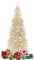 GYMAX 180 cm Weihnachtsbaum künstlich mit 300 Leuchten & 790 Zweige, Christbaum mit Metallständer & Klappsystem, Tannenbaum für Zuhause, Eingangsbereich & Büro, Silber