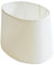Lampenschirm oval H 17 x B 19 x L 26 Stoff für Steh - Tischlampen (weiß)