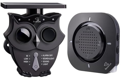 1/2 Meile Lange Reichweite Solar Auffahrt Alarmanlage IP65 Wetterfest Outdoor Bewegungsmelder & Sensor 120dB Sirene Sound Licht Sicherheit Alert System Monitor & Schützen Outdoor/Indoor Eigentum