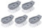 XIZONLIN 5Pcs Soap Dispensing Dish Brush Replaceable Brush Heads Kitchen Washing Up Brushes Multifunction Cleaning Brush for Pans Pots Dishes Sink