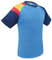 Camiseta Dry & Fresh con Bandera de España en el Hombro: Frescura Permanente, Transpirable y Secado Ultra Rápido (S, Azul Royal y Marino)