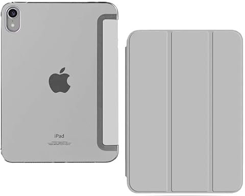[TECH SHEK] Smart for iPad 10th Generation Case 2022, Slim Stand Hard PC Translucent Back Shell Smart Cover Case for iPad 10th Gen 10.9 inch 2022, Support Touch ID, Auto Wake/Sleep (Grey)
