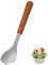 Ice Cream Scoop with Wooden Handle, Stainless Steel Dessert Spade & Butter Cutter, Essential Kitchen Tool – Perfect Flat Ice Cream Metal Spade for Home and Commercial Use