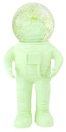 Summerglobe The Small Astronaut Green, Schneekugel, Glitzerkugel, Deko, grün, 13 cm