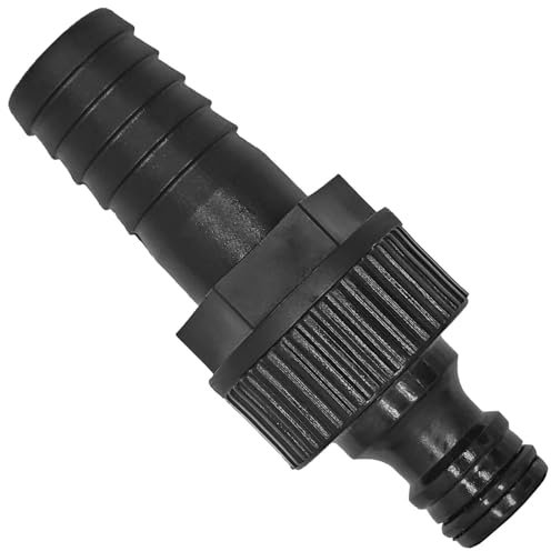 MegaHaustechnik Übergang Schlauchtülle mit Außen Durchmesser 25mm auf Hahnanschluss 1/2 Rohr Zoll Innengewinde IG passend für Gardena Stecker aus Kunststoff mit Dichtung