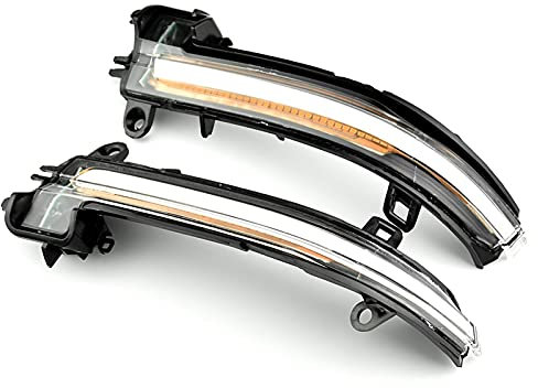 Spiegelblinker Dynamische,Dynamische Blinker Side Spiegel Blinklicht Passend Für BMW F20 F30 F21 F22 F23 X1 E84 1 2 3 4 Series Dynamic Blinker Licht Fließendes Wasser Blinker(Crystal)