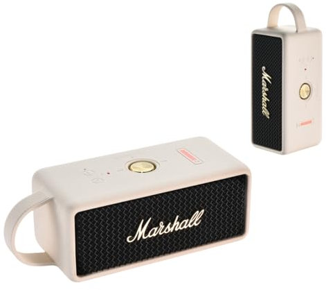 Speaker Case Cover for Marshall Emberton III Portable Bluetooth Speaker Case, 3Colors Available,for Mountaineering Hiking Outdoor Travel Compatible with Marshall Emberton III Case (Off White)