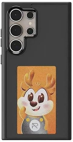 Custodia protettiva per Samsung Galaxy con display E-Ink a quattro colori, custodia fai da te per smartphone per Samsung Galaxy S24 (Nero, Samsung Galaxy S24 Ultra)
