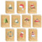Shining She 20 Weihnachtskarten mit Umschlag Set, A6 Klappkarten Weihnachtskarten Set Frohe Weihnachten Merry Christmas Karten Xmas Aquarell Weihnacht Motive Postkarten für Freunde und Familie