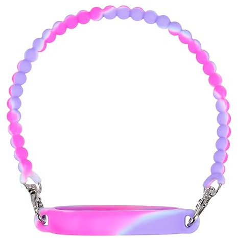 sourcing map Water Bottle Carrier Holder with Strap, 135mm/5.3 Silicone Tumbler Holder Coffee Cup Holder Water Bottle Sleeve Bag for Camping Walking Hiking, Pink/Blue