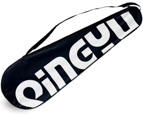 miaomiao Badminton Tasche, Wasserdicht Badminton Schlägertasche für 2 Schläger, Schulter Badminton-Tasche, Sport Badminton Umhängetasche Premium Qualität Schutztasche