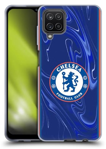 Head Case Designs Offizielle Chelsea Football Club Home 2024/25 Trikot Soft Gel Handyhülle Hülle kompatibel mit Samsung Galaxy A12 (2020)