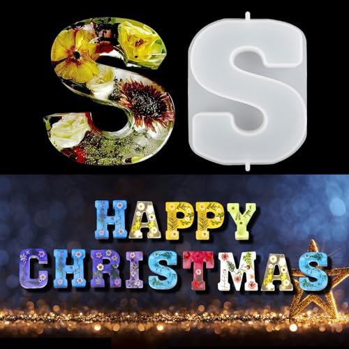 EPODA Große Silikonform 6 Zoll S - Epoxidharz Buchstaben Form