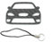 BlackStuff Porte-clés en fibre de carbone avec cordon compatible avec Leon MK2 1P FR 2009-2012 CF-673, Noir, S, Noir , S