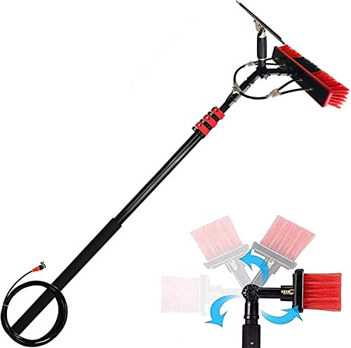 QXIUDDYS Kit Pulizia Pannelli Fotovoltaici,Pulizia di Pannelli Fotovoltaici e Solari,per La Pulizia di Finestre, Pannelli Fotovoltaici E Solari, Lavavetri Telescopico