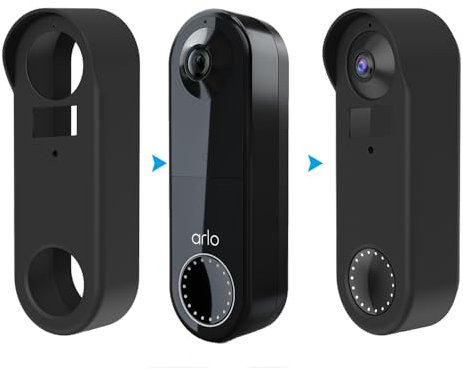 Silicone Skin Case Cover Compatible with Arlo Video Doorbell (AVD2001/ VD2001B / AVD1001 / AVD1001B) - Protect Your Arlo Doorbell from Direct Infringement of Sun Glare, UV & Weather