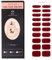 Semi Cured Nail Strips, 20 PCS Nail Stickers Full Wraps for Salon-Quality Nails at Home, Works with Any UV Lamp, Easy to Apply, Shape & Remove (20, Cherry Red)