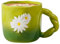 Tazas de margaritas, bonita taza de cerámica, taza de con flores, tazas de de cerámica novedosa de 400 ml, tazas creativas para beber té, tazas decorativas de flores, tazas de margaritas