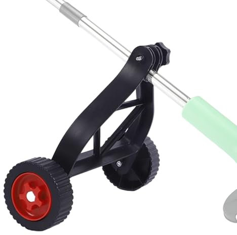 Renopfect Ruedas Wacker para Desmalezador,Accesorio para Cortacésped con Soporte Ajustable para Cortacésped | Accesorios para Desmalezador De Ruedas Rectas Auxiliares para Desbrozadora Eléctrica,