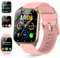 Smartwatch Herren Damen, 1,85 HD Touchscreen Smart Watch mit Telefonfunktion, 113+ Sportmodi Sportuhr, Roségold