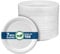 Disposable Paper Plate 7 Inch Heavy Duty Strong Bagasse Compostable Eco-Friendly Natural Sugarcane Fibers Round Plates for Hot & Cold Food Catering BirthdayDinner Party Office Picnic BBQs 100 Plates