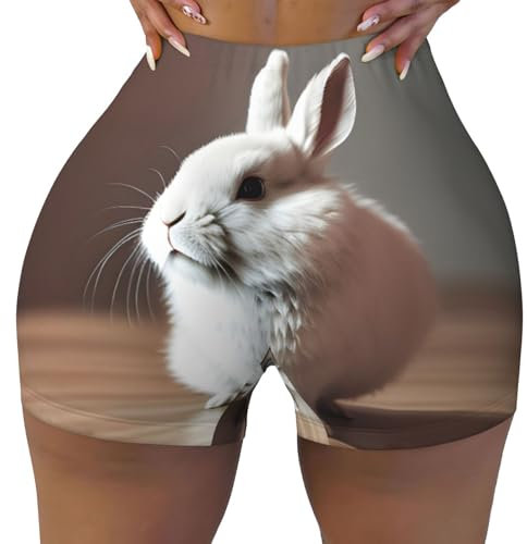 FBGHHTY Cry Fitness-Shorts für Damen, bequem, athletisch, nahtlos, für Yoga, Laufen, Wandern, Alltag, Schwarz , XL