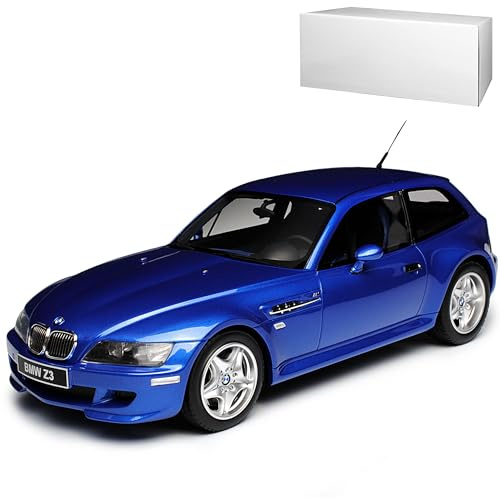 alles-meine.de GmbH B*M*W Z3 E36 E37 M Coupe 3.2 Estoril Blau 1995-2002 Nr 318 1/18 Otto Mobile Modell Auto mit individiuellem Wunschkennzeichen