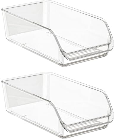 KESOTO Scatola Portaoggetti per CD E Dvd, Organizer per Soggiorno E Camera da Letto, 2 Pezzi