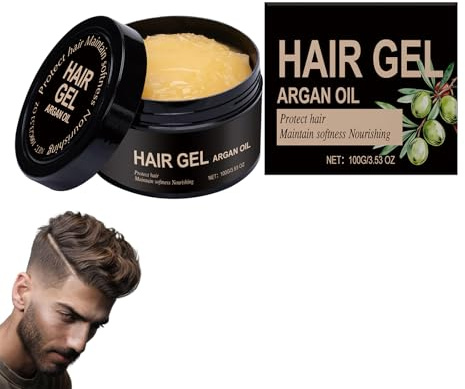 Haargel Herren 100g, Hair Styling Gel Men, Haar Sofort Griffiges Volumen & Und Feines Haar Matt, Natürliche Frisur Gel, Gestalten Sie Eine Passendere Frisur, Gelenktes Haar Gilt Für Alle, Shaping Gel