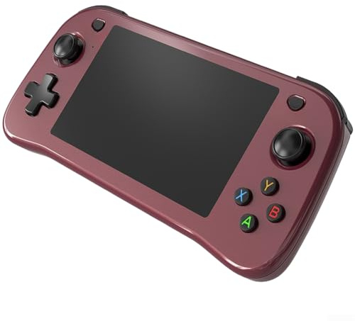 Mixabloem SF3100 - Consola de juegos portátil retro con más de 20000 juegos, pantalla IPS de 4.5 pulgadas, procesador de doble núcleo de 1.2 GHz, batería de 3000 mAh (rojo)