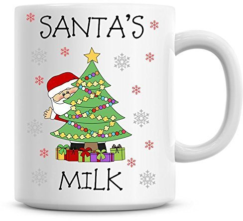 Taza de café personalizable con el nombre de la Feliz Navidad del árbol de Navidad