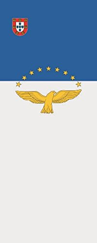 U24 Fahne Flagge Azoren im Hochformat Premiumqualität 80 x 200 cm