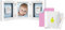 Pearhead P63006 Baby Abdruck Tischrahmen, Mit inklusive Set um Handabdruck oder Fußabdruck zu erstellen, weiß